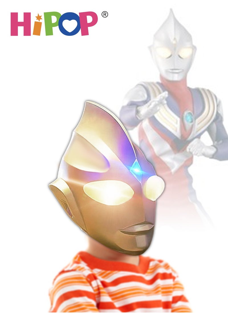 HIPOP - Kids Gift Tiga Ultraman Mask,Two Color Temperature Dimming,Dress Up Toy Gifts - Image 1