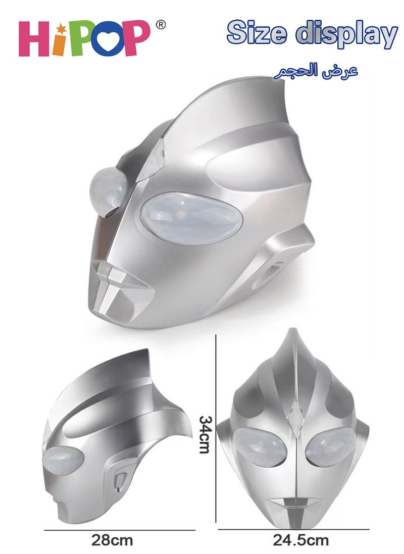 HIPOP - Kids Gift Tiga Ultraman Mask,Two Color Temperature Dimming,Dress Up Toy Gifts - Image 1