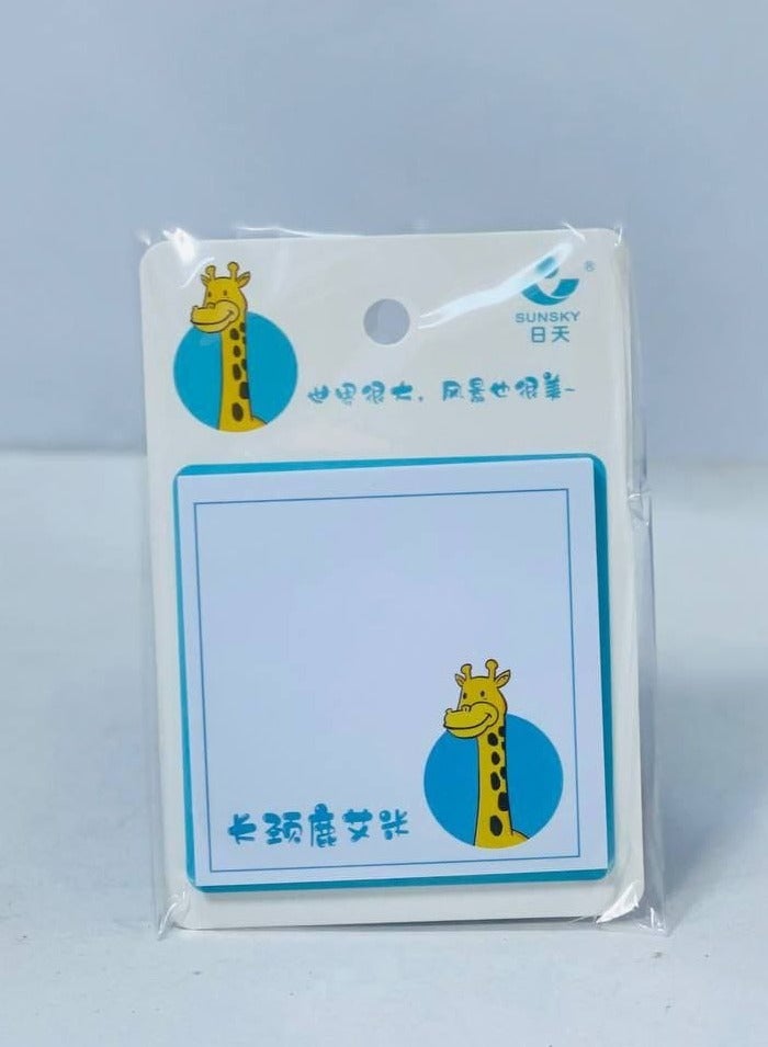 Sticky notes in the shapes of different animals, lined and plain, stand: 36 pieces, size: 8*8 cm - Image 3