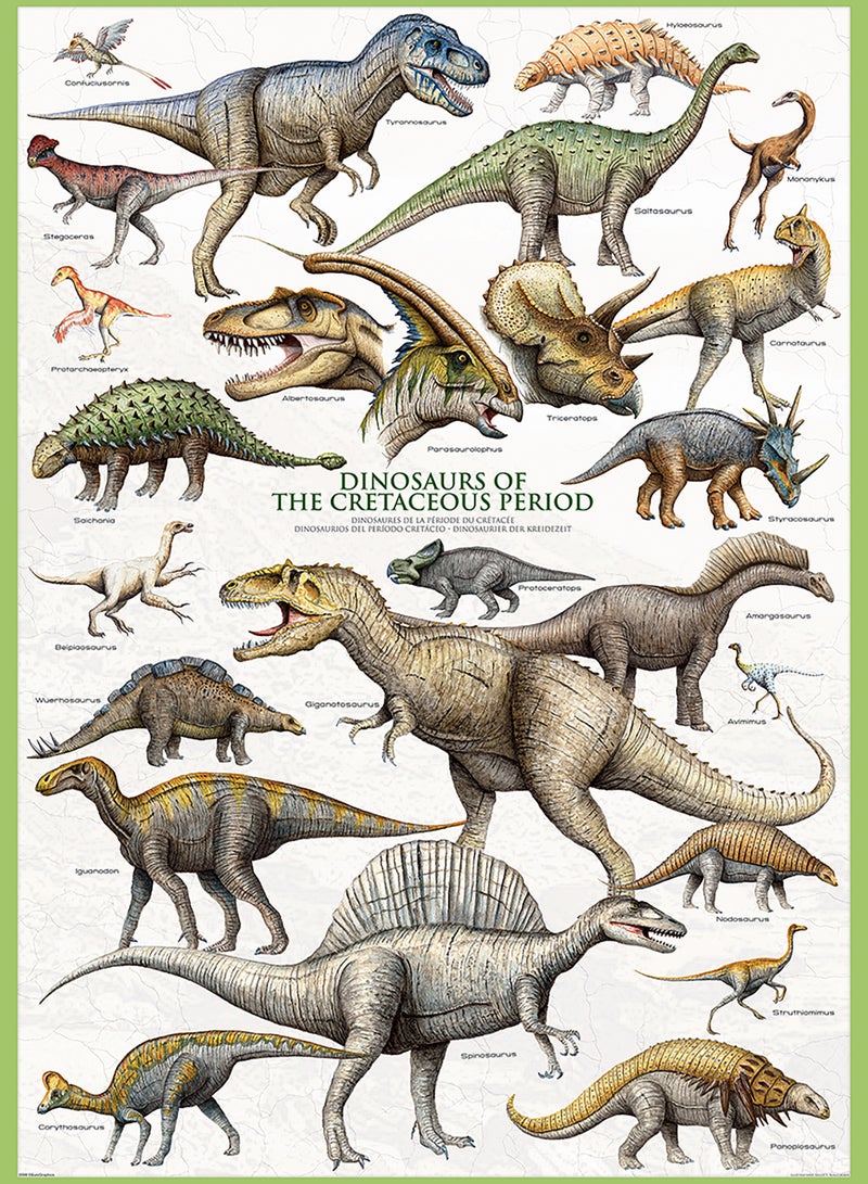 EuroGraphics Dinosaurs of the Cretaceous Period Puzzle - Image 1