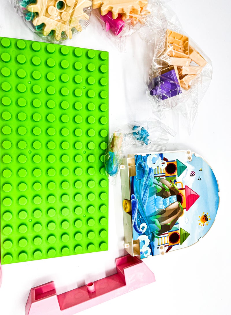 Manual Building Blocks Track Play Set Toy For Kids - Image 2