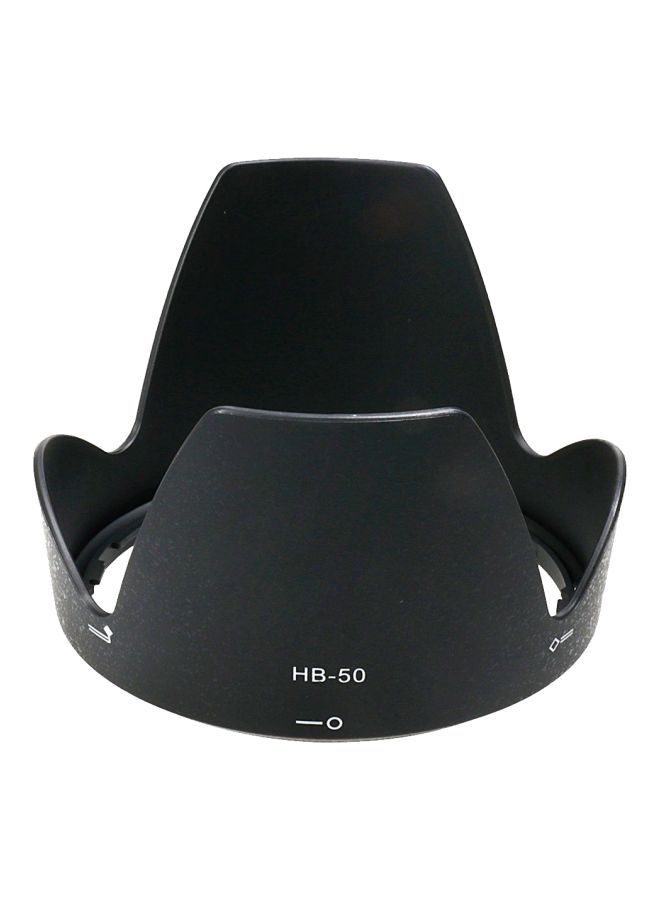 NIBEMINENT PVC HB-50 Lens Hood Shade For Nikon Camera Black  - Image 1