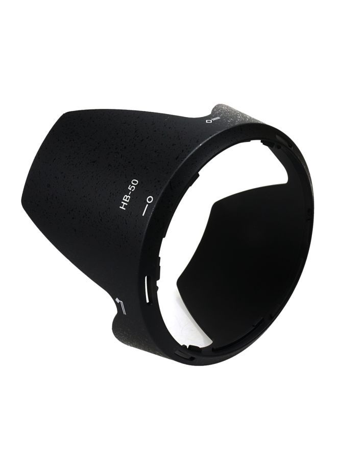 NIBEMINENT PVC HB-50 Lens Hood Shade For Nikon Camera Black  - Image 2