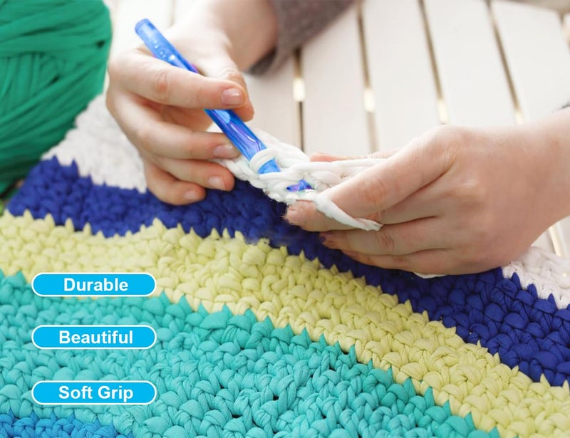 Weabetfu 25mm Large Crochet Hook,Huge Crochet Hooks for Chunky Yarn,Ergonomic Knitting Giant Crochet Hooks,Big Crochet Needles for Knitting Yarn Carpet Scarf Wool Roving - Image 4