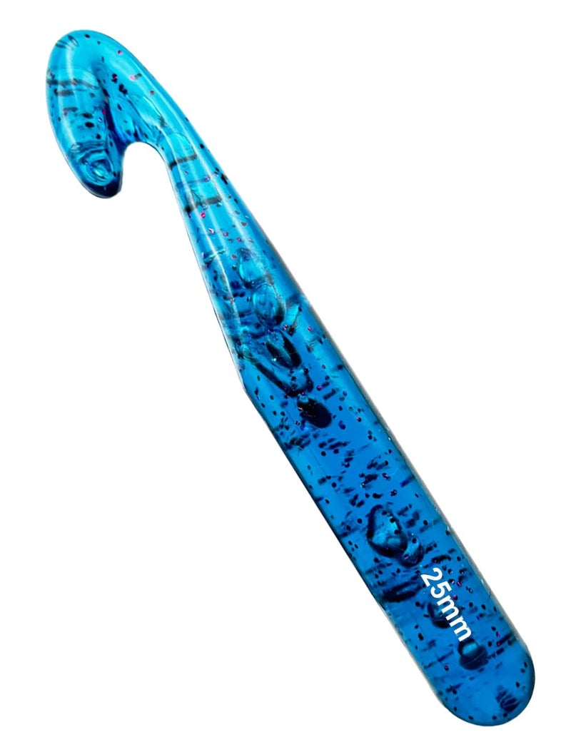 Weabetfu 25mm Large Crochet Hook,Huge Crochet Hooks for Chunky Yarn,Ergonomic Knitting Giant Crochet Hooks,Big Crochet Needles for Knitting Yarn Carpet Scarf Wool Roving - Image 1