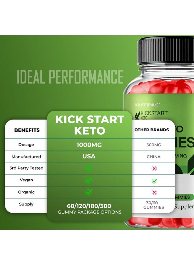 IDEAL PERFORMANCE جيلي كيكستارت كيتو ACV، مكمل جيلي كيكستارت ACV - أقصى قوة، جيلي كيتو كيكستارت كيتو+ ACV، تركيبة دعم طبيعية بالكامل كيكستارت كيتو+ ACV مراجعات التركيبة المتقدمة (عبوتين)  - Image 5