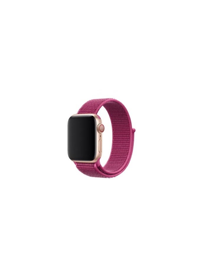 Apple Watch 42mm 44mm 45mm Nylon Sport Loop Band Compatible with iWatch Series 7/SE/6/5/4/3/2/1 Dragonfruit