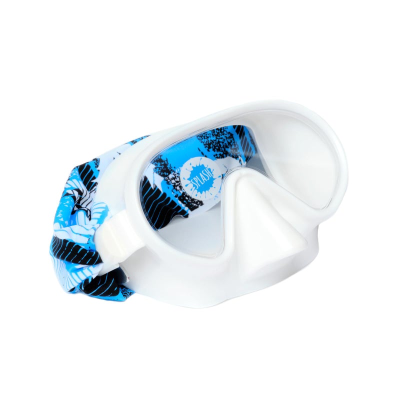SPLASH PLACE Swim Youth MASK with Fabric Strap - Boardwalk | Fun, Fashionable, Comfortable - Kids Swim Goggles with Nose Cover - Image 1