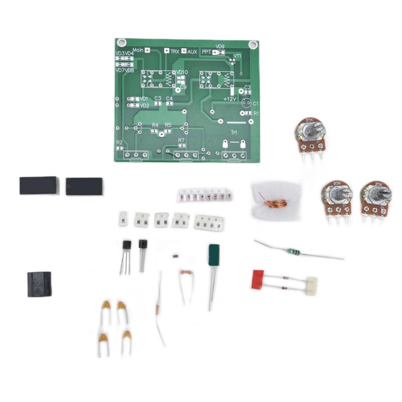 TianBo QRM Eliminator: PCB Construction With Precise Assembly - Built-In PTT Control For Stable Operation, Adjustable Phase Angle & Amplification Rate For Radio Antenna Feeder, Radio Test Enthusiasts - Image 1