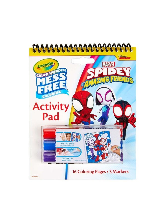 Crayola دفتر تلوين كرايولا مارفل سبايدي وأصدقائه المذهلين بدون فوضى - Image 3