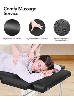 CityRiya-Long Massage Table Portable Massage Bed Lash Bed Facial Table SPA Beds Adjustable Height Salon Tattoo Esthetician Bed with Carrying Bag & Accessories for Shop & Home  - Image 3