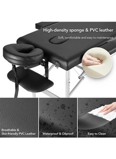 CityRiya-Long Massage Table Portable Massage Bed Lash Bed Facial Table SPA Beds Adjustable Height Salon Tattoo Esthetician Bed with Carrying Bag & Accessories for Shop & Home  - Image 5