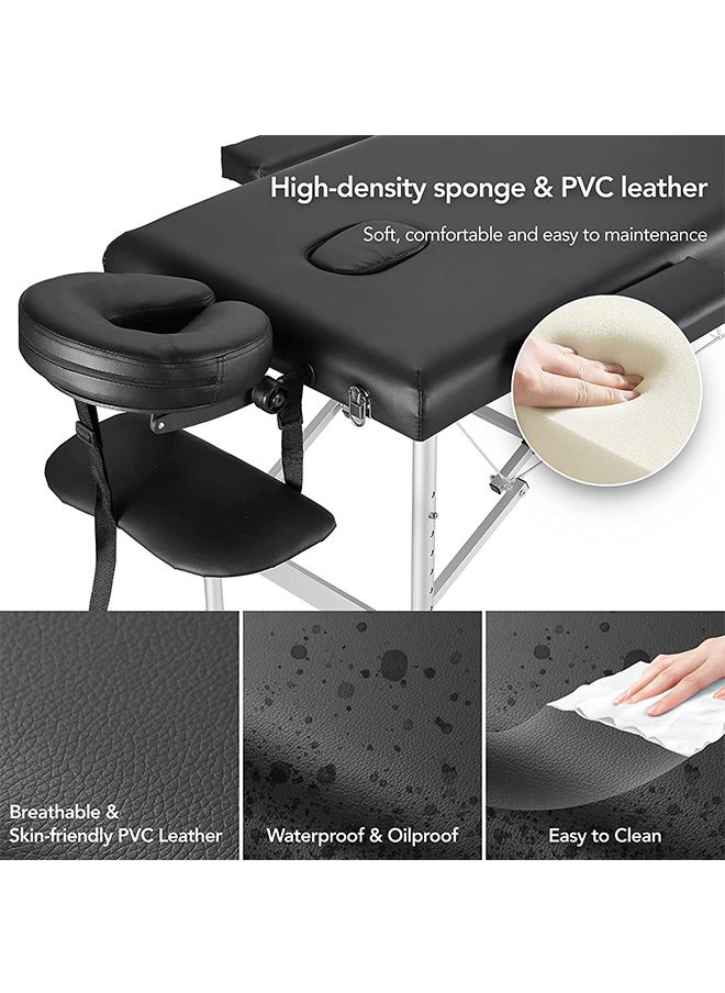 CityRiya-Long Massage Table Portable Massage Bed Lash Bed Facial Table SPA Beds Adjustable Height Salon Tattoo Esthetician Bed with Carrying Bag & Accessories for Shop & Home  - Image 5