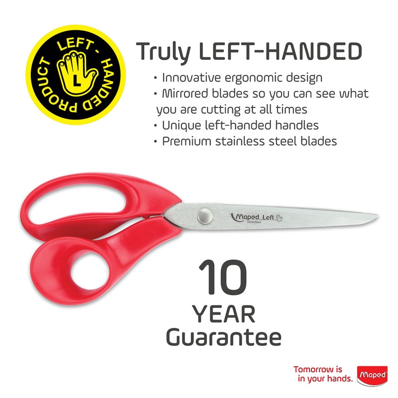 Maped - Expert Left-Handed 8.25 Inch Scissors - Multipurpose - Left Handed - Image 2
