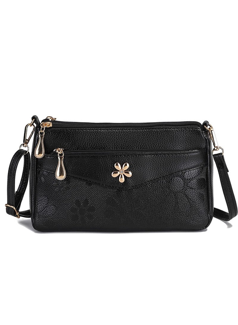 Excefore حقيبة كتف جلدية للنساء، حقيبة كروس جلدية، حقيبة كتف صغيرة بحزام عالي الجودة - Image 1