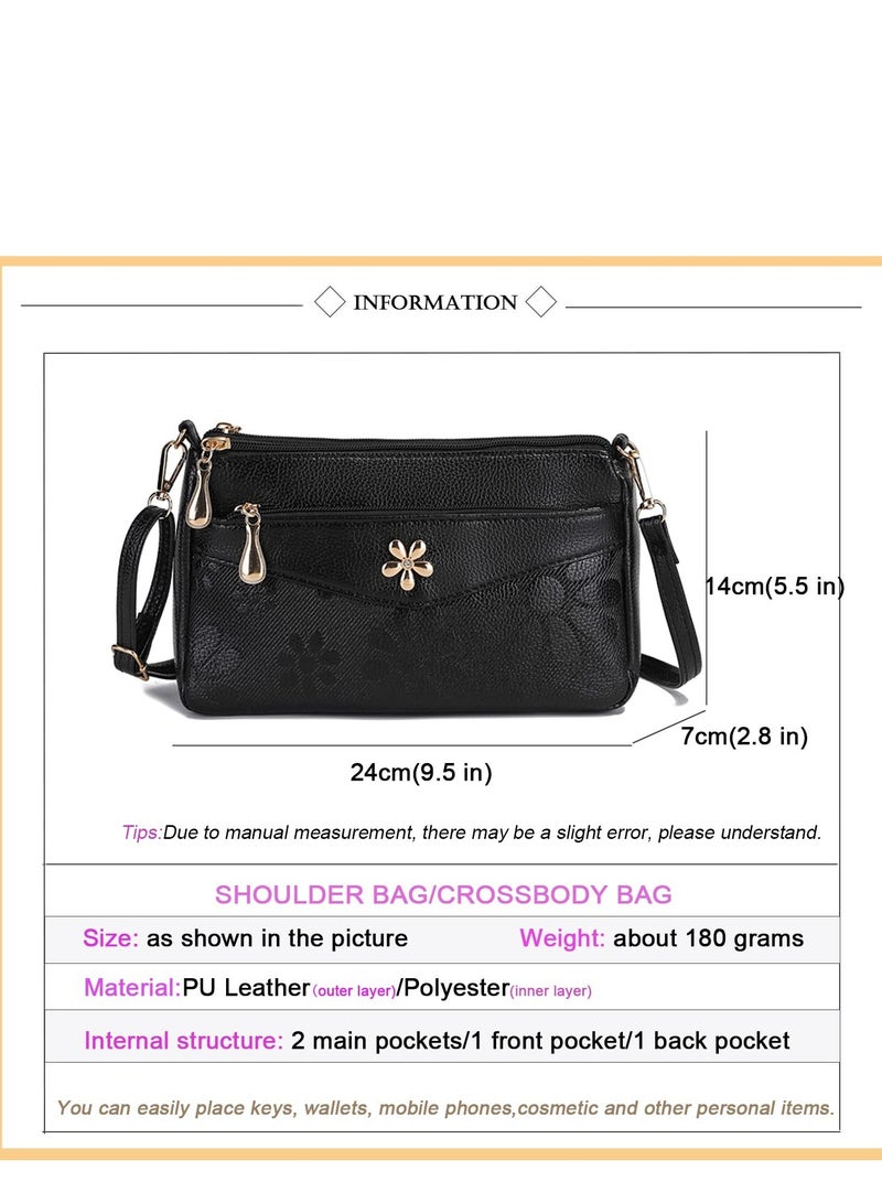 Excefore حقيبة كتف جلدية للنساء، حقيبة كروس جلدية، حقيبة كتف صغيرة بحزام عالي الجودة - Image 4