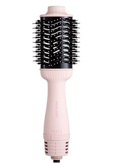 DOSCHER Hair Dryer Brush Blow Dryer Hair Dryer and Styler Hot Air Brush 4 in 1 Pink Volumizer with Negative Ion 1300W  - Image 1