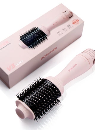 Buy DOSCHER Oval Barrel Blow Hair Dryer Brush Hot Air Brush in One  1300W Hair Styler for Smooth, Frizz-Free Results, Pink Volumizer Dryer with 