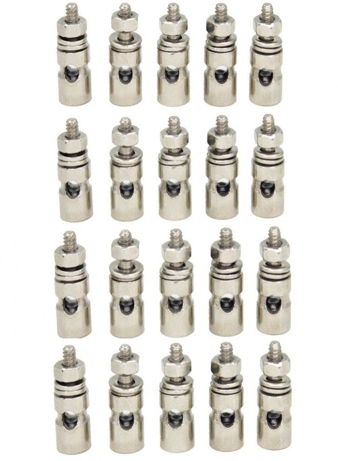 Hobbypark 25-Pack Hobbypark Adjustable D2.1mm Pushrod Connector Linkage Stoppers RC Model Airplane Replacement - Image 1