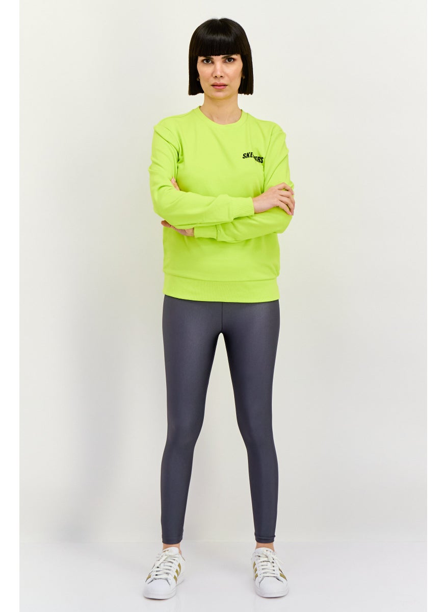 Women Sportswear Fit Long Sleeve Outdoor Sweatshirt, Lime Green - pzsku/ZE2F05089CBE1E11CDE27Z/45/_/1737641981/38bd906a-bbc8-45a0-b791-c334b274ad93