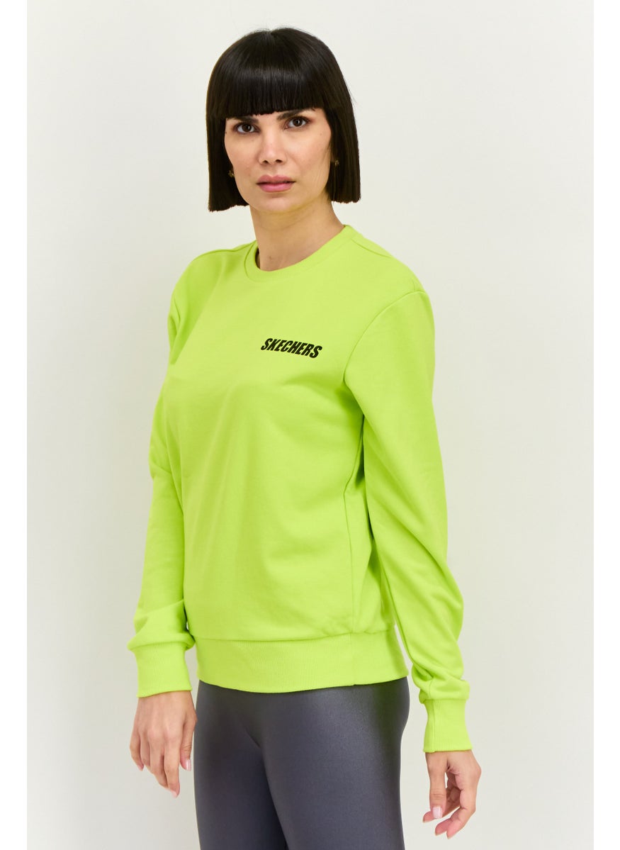 Women Sportswear Fit Long Sleeve Outdoor Sweatshirt, Lime Green - pzsku/ZE2F05089CBE1E11CDE27Z/45/_/1737641984/71483723-974d-452f-9665-6a4533150b34