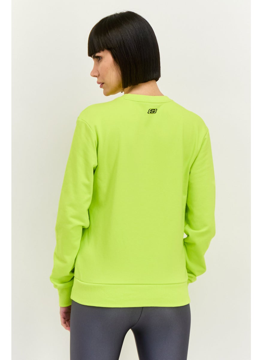 Women Sportswear Fit Long Sleeve Outdoor Sweatshirt, Lime Green - pzsku/ZE2F05089CBE1E11CDE27Z/45/_/1737642064/ad52944f-07ee-4516-bfd7-1eaa8fb029f7