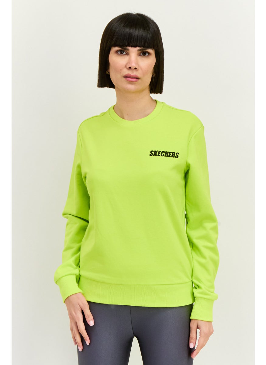 Women Sportswear Fit Long Sleeve Outdoor Sweatshirt, Lime Green - pzsku/ZE2F05089CBE1E11CDE27Z/45/_/1737642092/adcf4551-dff9-4455-a626-5b0a6eb1267b