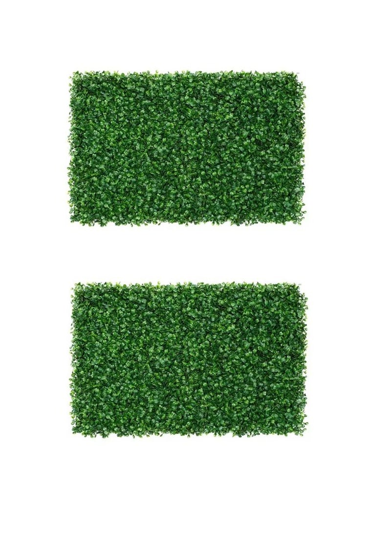 LINGWEI Artificial Boxwood Topiary Privacy Fence Grass Rug Turf Screen for Outdoor Indoor Garden Fence Backyard Wedding Decorative Wall Backdrop(10pcs)  - Image 2