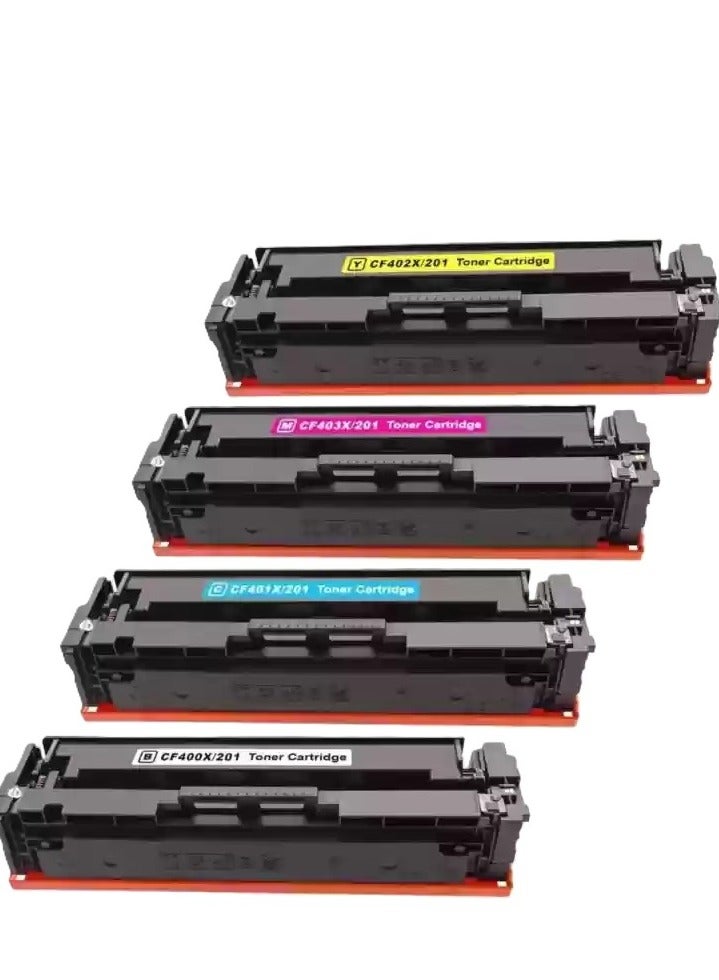 201A Toner Cartridge Set – Compatible with HP CF400A, CF401A, CF402A, CF403A  (Black, Cyan, Magenta, Yellow) - Image 2