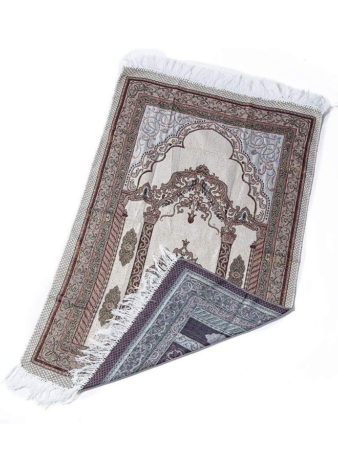 GUSGU Prayer Rug with Carrying Bag Large Thin Lightweight Polyester Prayer Mat, Prayer Mats for Praying Men and Women - Image 2