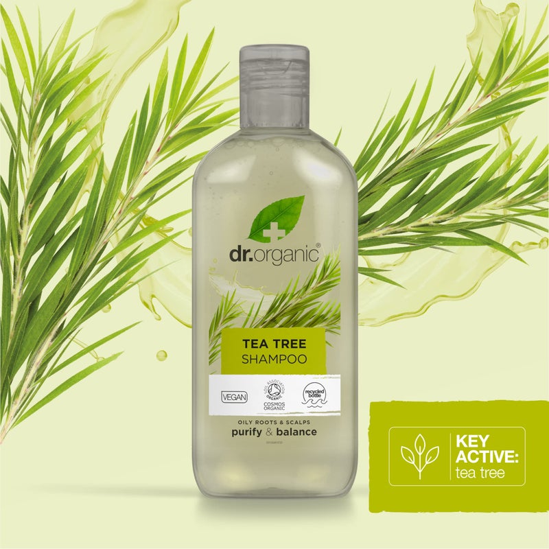 dr.organic شامبو شجرة الشاي من أورجانيك دكتور، 9 أونصة سائلة - Image 4