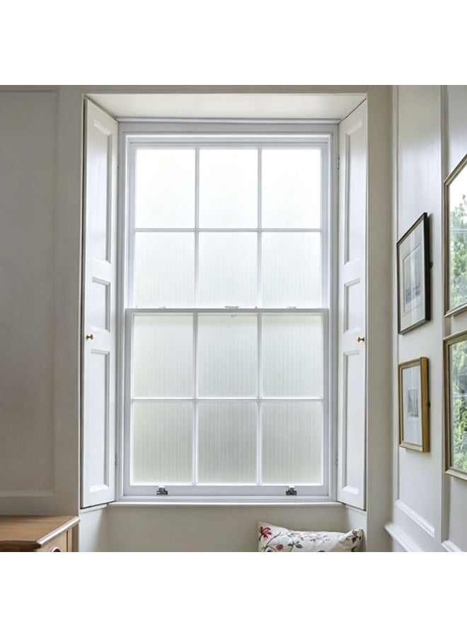 Frosted Brushed Glass Film Privacy Window Sticker – Light Blocking Anti-Peep Window Treatment Home Decor Office Bathroom Balcony Study Room Sliding Door Cover - Image 5