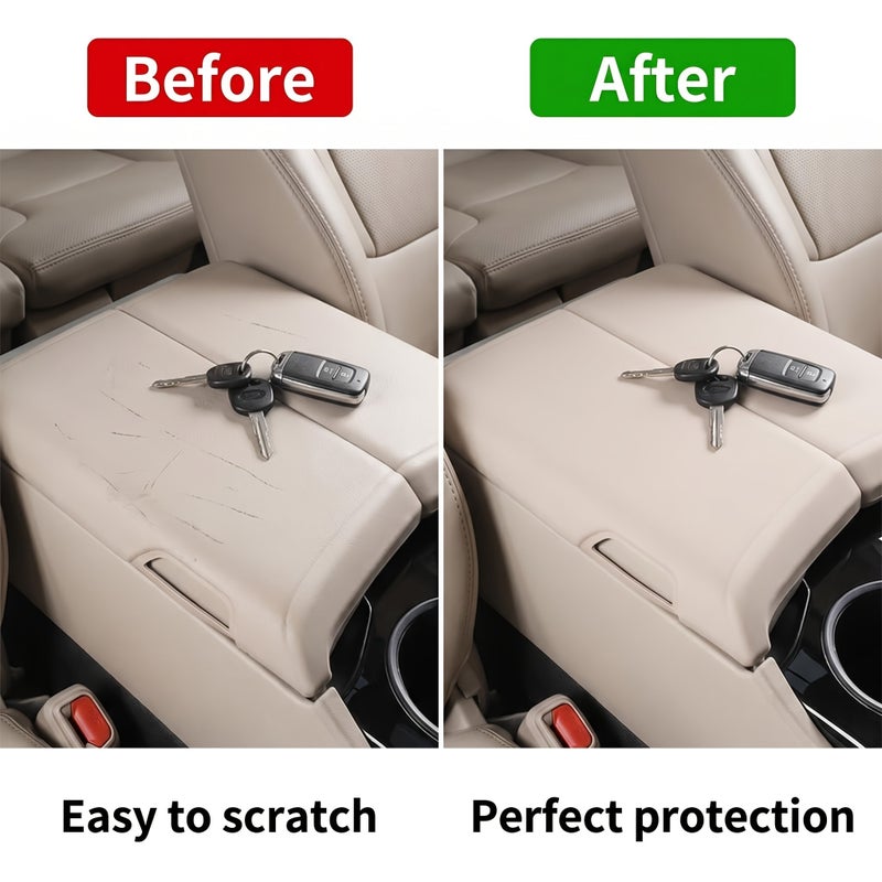 Silicone Armrest Cover for Land Cruiser 300 2022-2026 LC300 Beige & Black Accessories, 1pc - Image 5