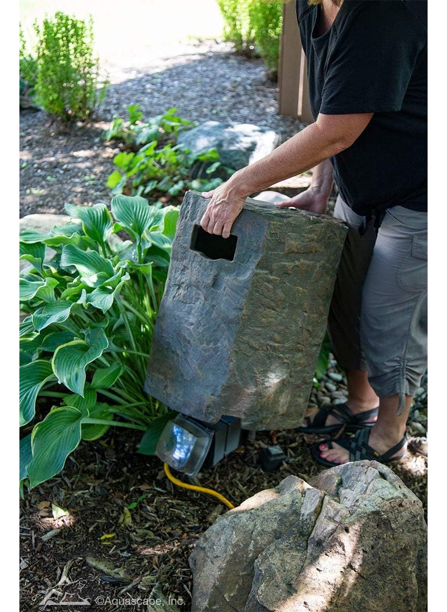 Aquascape Aquascape Faux Stone Propane Tank Cover  Durable GFRC Construction Stylish Outdoor Concealment for Fire Features Grills and Patios 78336  - Image 3