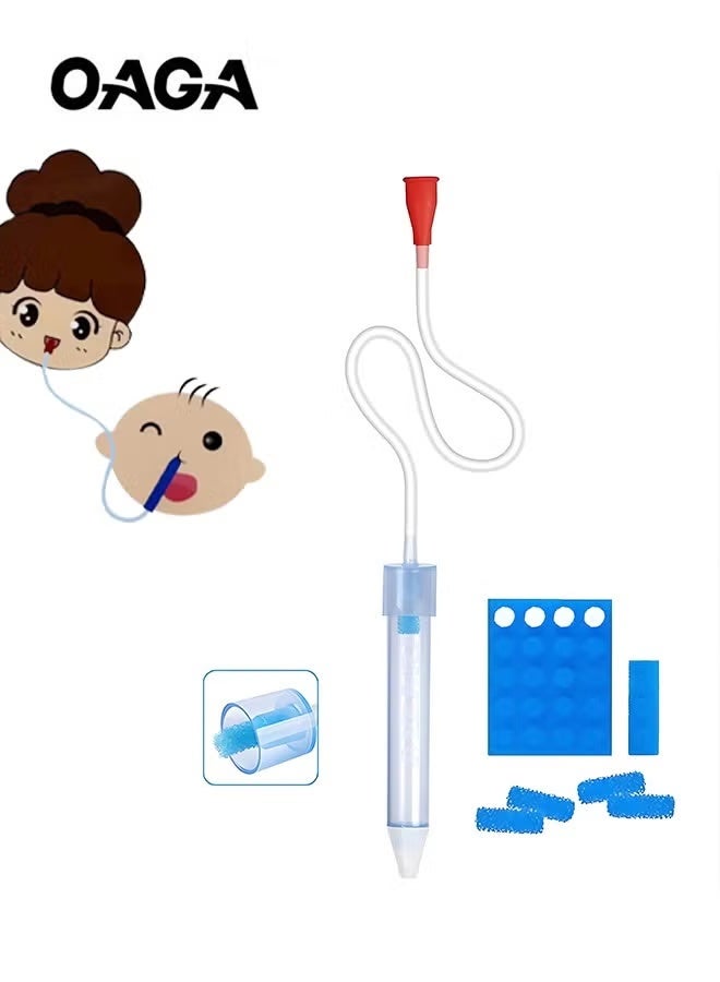 أوجا ماص أنف للأطفال الرضع مع 20 فلترًا إضافيًا للنظافة. ينظف المخاط ويفي بمتطلبات عدم الارتجاع لاحتقان الأنف. - Image 1