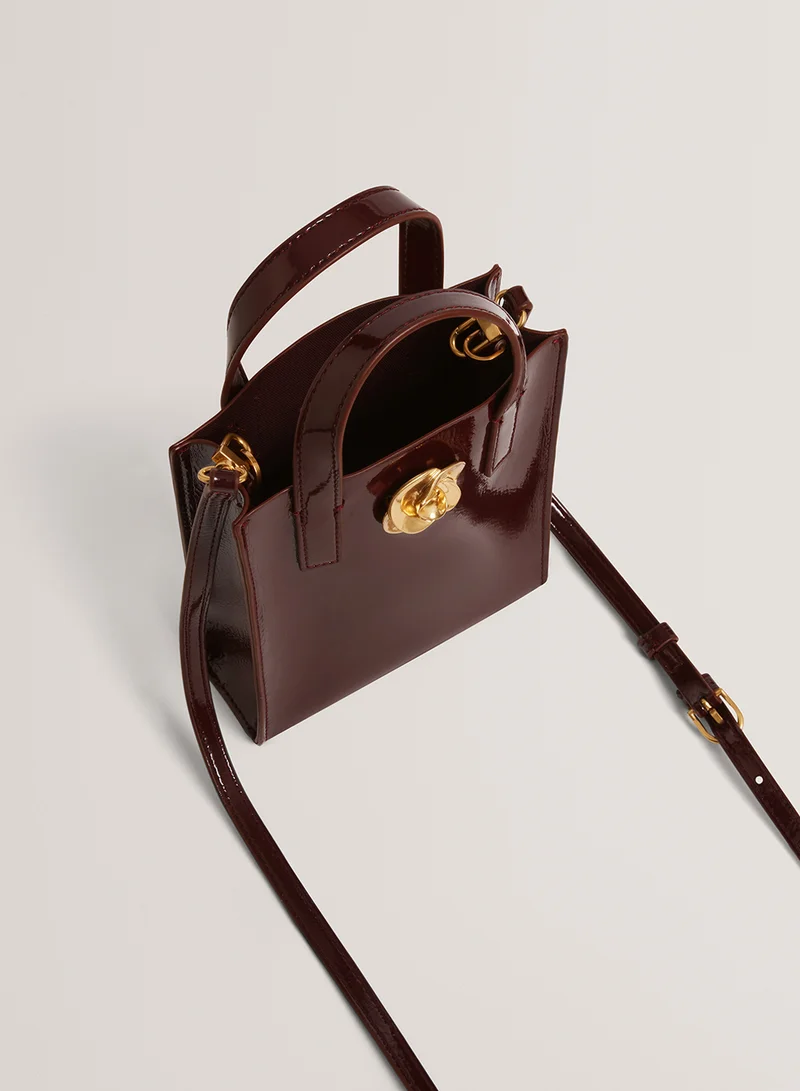 Ted Baker Rossem Rose Detail Crinkle Small Tote Bag