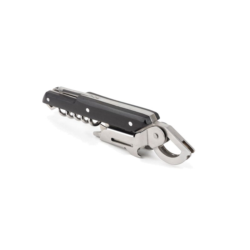 PEUGEOT Peugeot  Clavelin Sommeliers Corkscrew  Patented Single Pull Manual Bottle Opener with FoilCutter and Bottle Cap Remover Black 55 Inches 