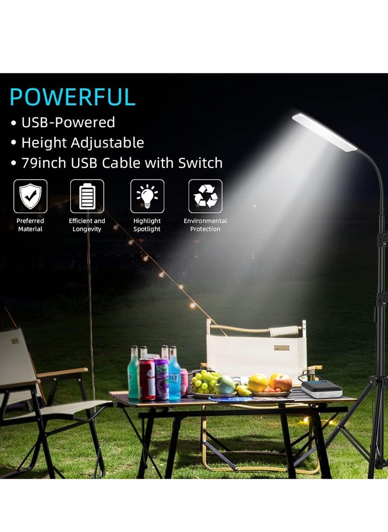 LIMOS LED Camping Light, Portable Outdoor Light with Telescopic Tripod, Powered by USB Port, Multiple Usage Outdoor Lamp for Garden, Patio, Camp, Tent, Fishing and Emergency Car Repair  - Image 2