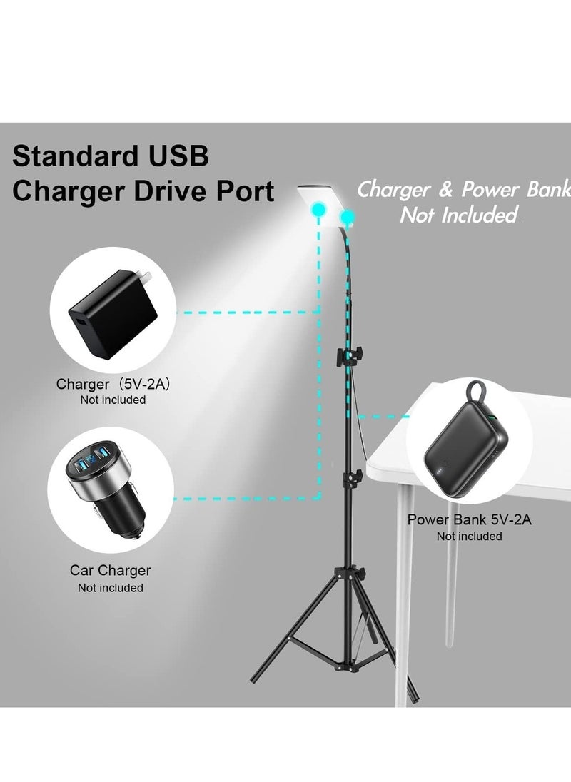 LIMOS LED Camping Light, Portable Outdoor Light with Telescopic Tripod, Powered by USB Port, Multiple Usage Outdoor Lamp for Garden, Patio, Camp, Tent, Fishing and Emergency Car Repair  - Image 5