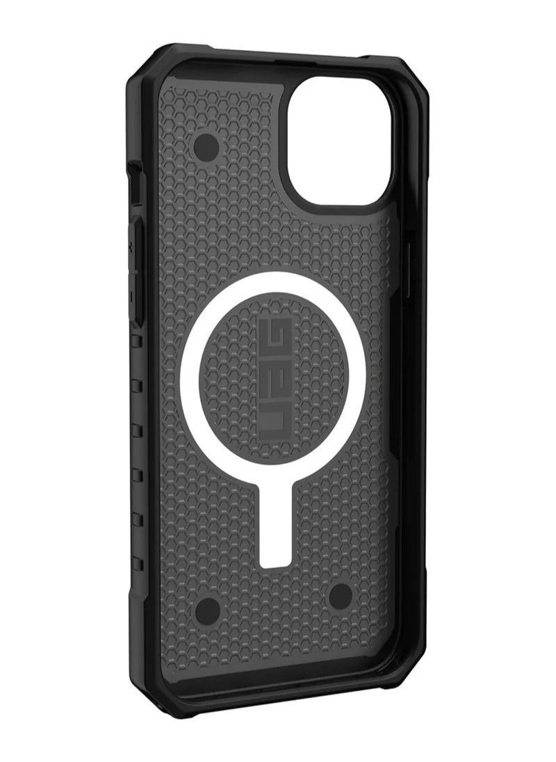 UAG - Apple iPhone 13 Case 6.1" Pathfinder Built-in Magnet Compatible with MagSafe Charging Slim Lightweight Shockproof Dropproof Rugged Protective Cover - Silver - Image 1