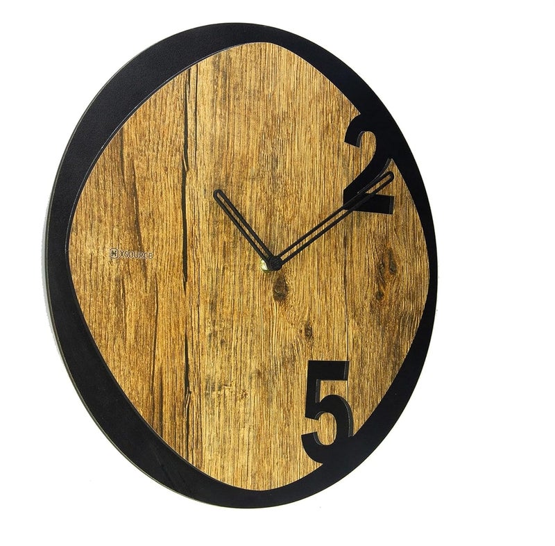 DEAL NUT Luxury Wooden Wall Clock NonTicking Wall Clocks Battery Operated Noiseless Wall Clock Modern Simple Wooden Clock Decorative for Kitchen Home Bedrooms Office Living Room 25 - Image 4