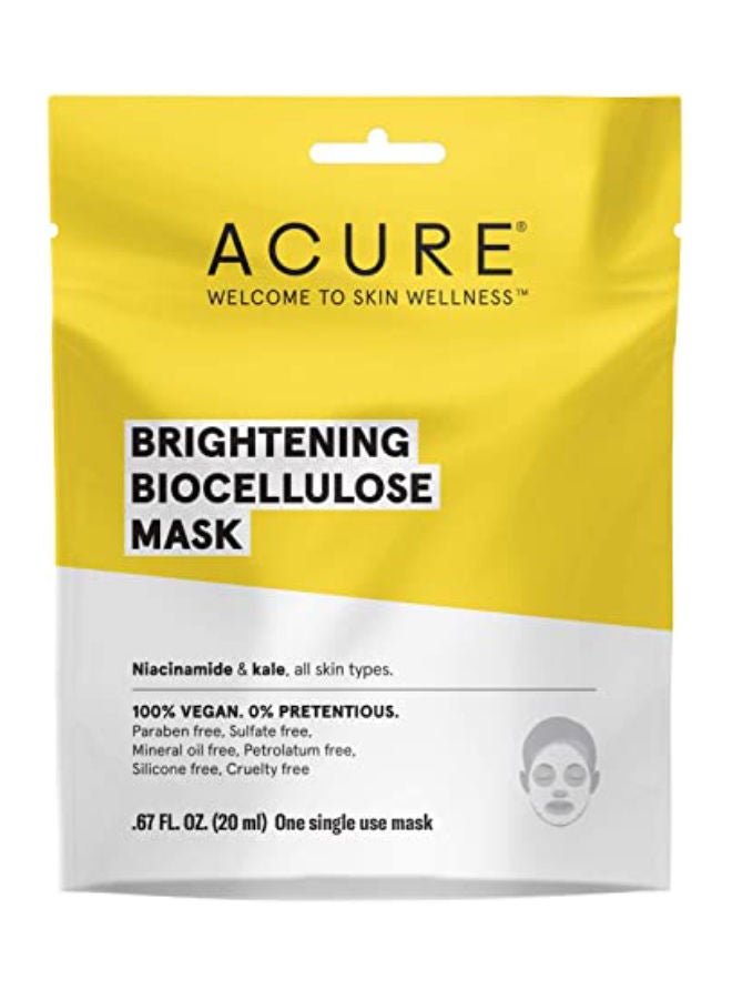 Acure قناع السليلوز الحيوي لتفتيح البشرة - Image 1