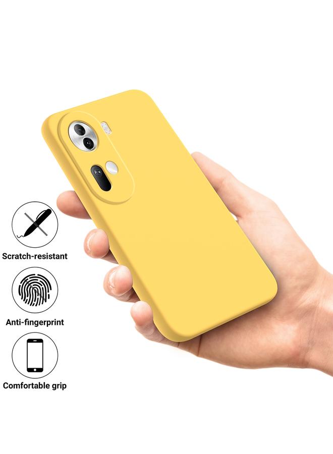 إيروريكس جراب لهاتف OPPO Reno11 5G Global، جراب هاتف من السيليكون السائل المقاوم للصدمات بلون نقي - Image 4