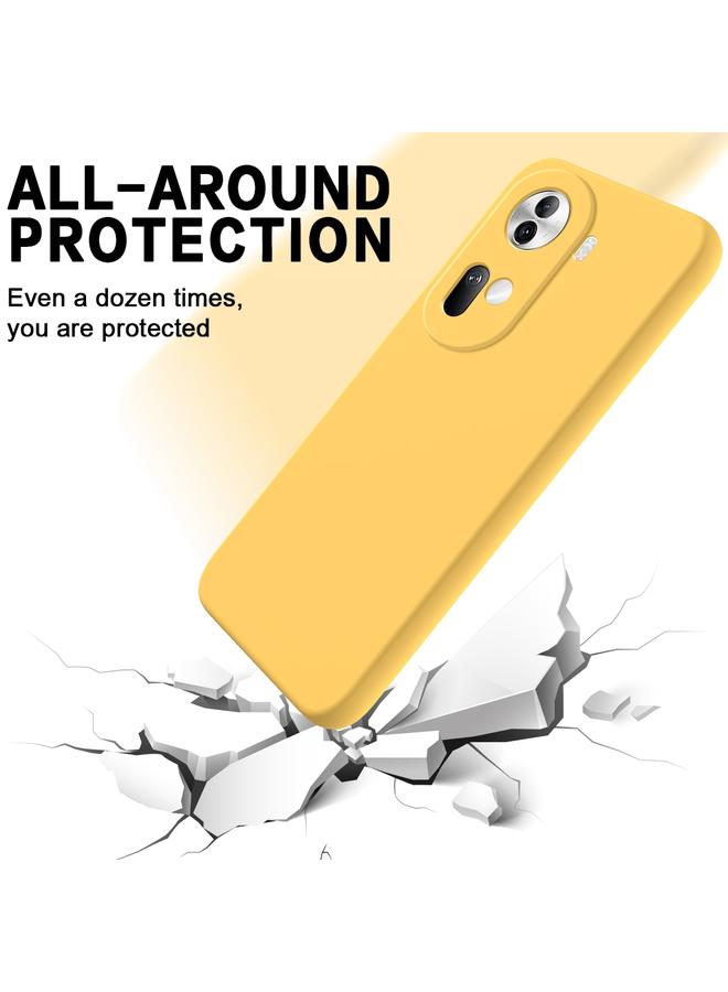 إيروريكس جراب لهاتف OPPO Reno11 5G Global، جراب هاتف من السيليكون السائل المقاوم للصدمات بلون نقي - Image 3