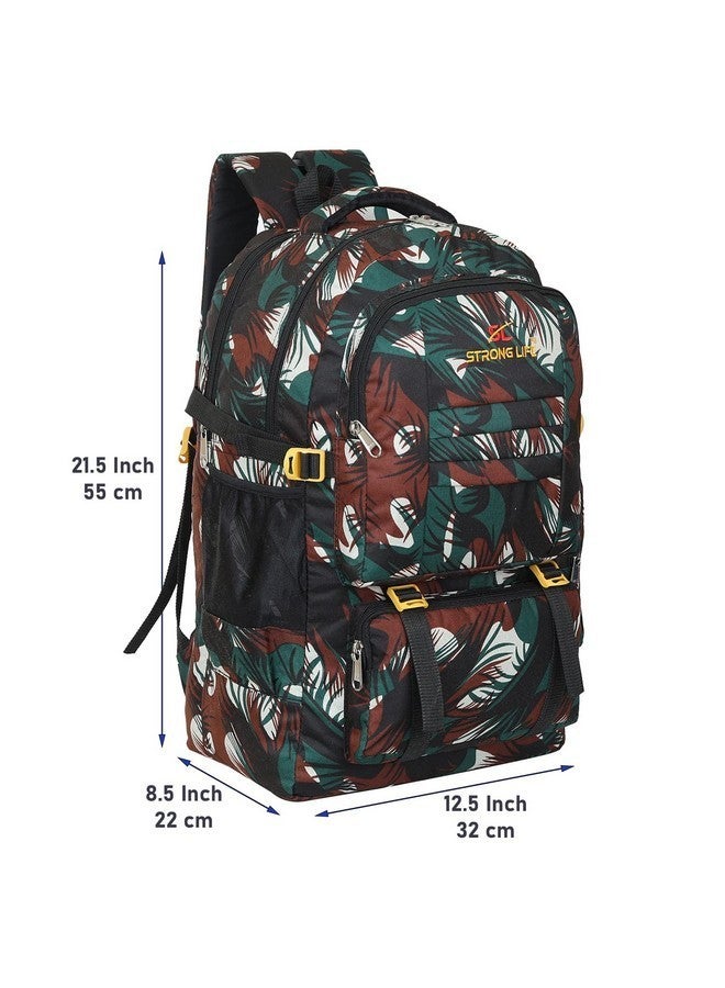 STRONG LIFE 50 Liters Military Travel Rucksack Backpack For Outdoor Sport Camp Hiking Trekking Bag For Men And Women., Green - Image 5