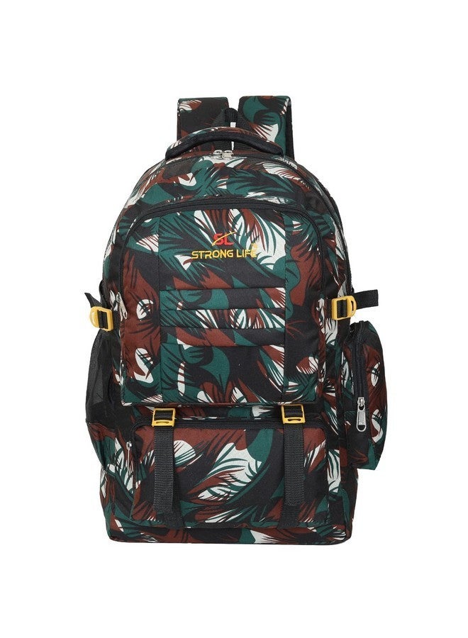 STRONG LIFE 50 Liters Military Travel Rucksack Backpack For Outdoor Sport Camp Hiking Trekking Bag For Men And Women., Green - Image 1