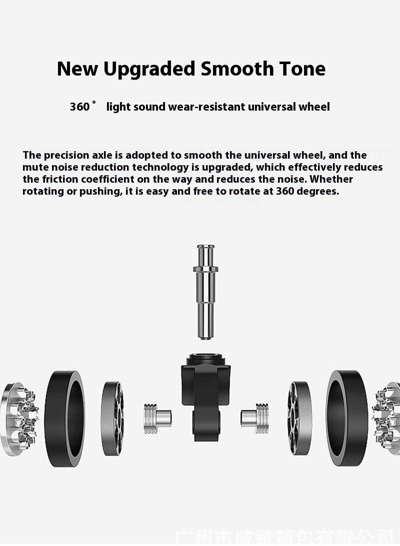 24-Inch Foldable and Expandable Suitcase, 360° Universal Wheel Trolley Case, Flight Case, with Security Anti-Theft Password Lock 42*26*67cm