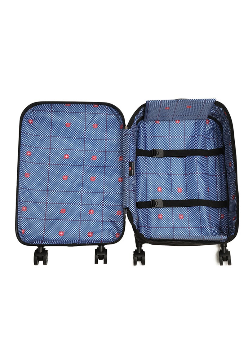 24-Inch Foldable and Expandable Suitcase, 360° Universal Wheel Trolley Case, Flight Case, with Security Anti-Theft Password Lock 42*26*67cm