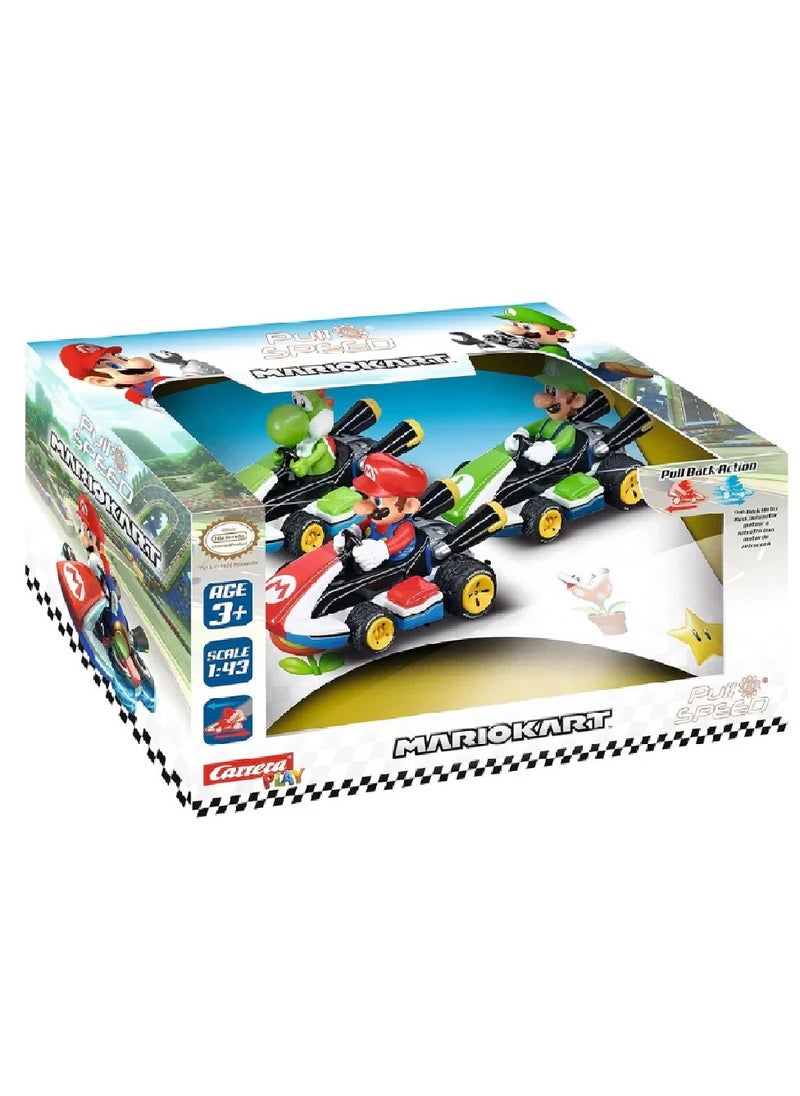 Carrera Carrera PULL N SPEED MARIO KART TRIPLE PACK 
