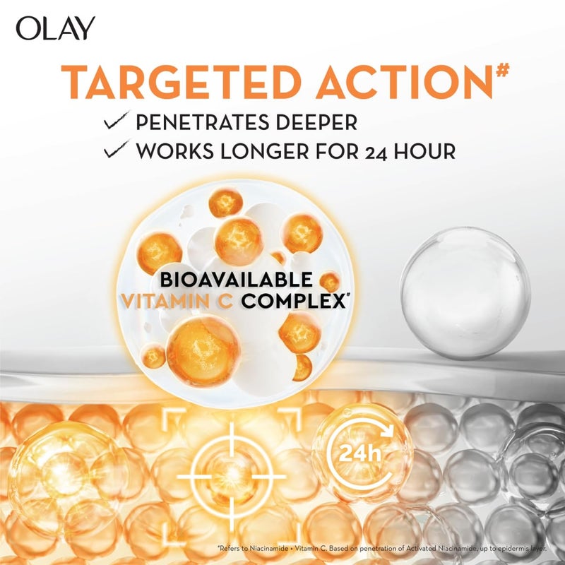 Olay Vitamin C Face Cream with Niacinamide l Even Glow Smooth Texture l Normal Oily Dry Combination Skin l Parabens Sulphatefree l 50g - Image 4